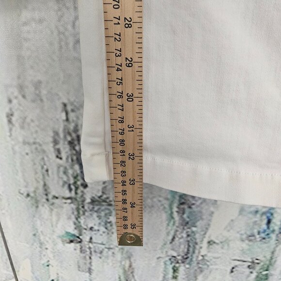 SPANX Jeans High Rise Flare Leg Pull On White Plus Size 1X - Picture 8 of 9